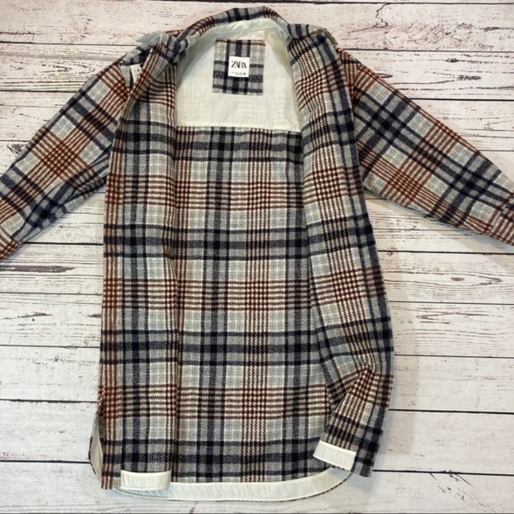 Versatile Zara Plaid Shacket NWT - Picture 12 of 15
